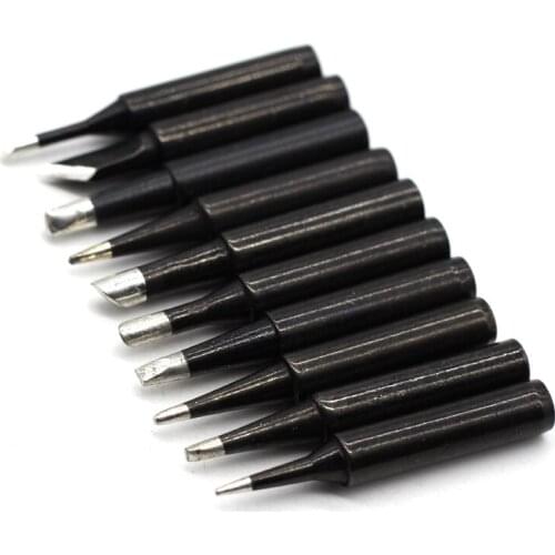 10Pcs/Lot Lead-free 900M T Screwdriver Soldering Iron Tips Set For Hakko 936/937/928 Station Welding Head Rework Tool Kit