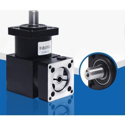 Right Angle gearbox Planetary Reducer Gearbox 90degree Reversing Corner for NEMA 23 stepper motor with 8mm shaft
