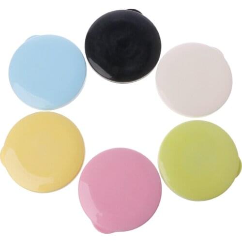 Portable Travel Bathroom Round Soap Case Box Dish Plate Holder Case Container Supplies Random Color
