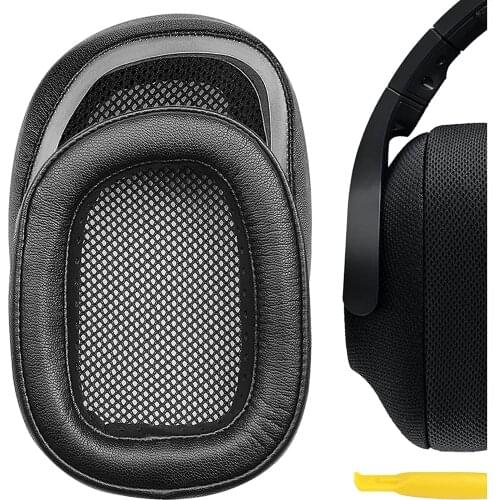 QuickFit Protein Leather Replacement Ear Pads for Logitech G433, G233, G PRO Headphones Earpads, Headset Ear Cushion Repair Part