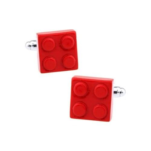 C-MAN Luxury shirt Red Bricks cufflink for mens Brand cuff buttons cuff links High Quality abotoaduras Jewelry