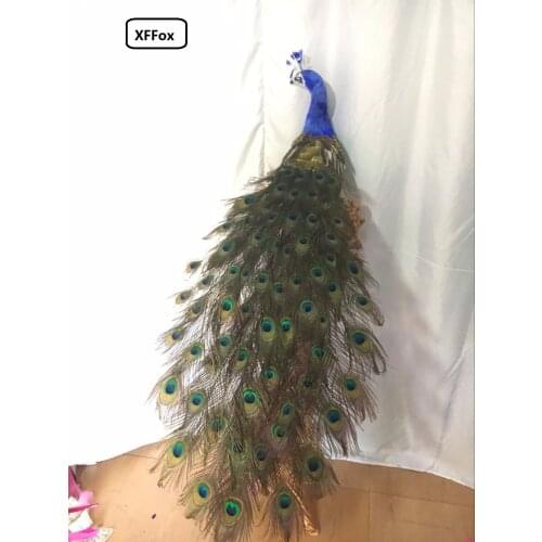 Lovely real life colourful peacock model foam&feather beautiful peacock bird gift about 120cm d0027