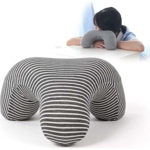 Compact Size Comfortable Office Lunch Desk Break Cushion Pillow Hollow Design Breathable Power Lazy Nap Pillow