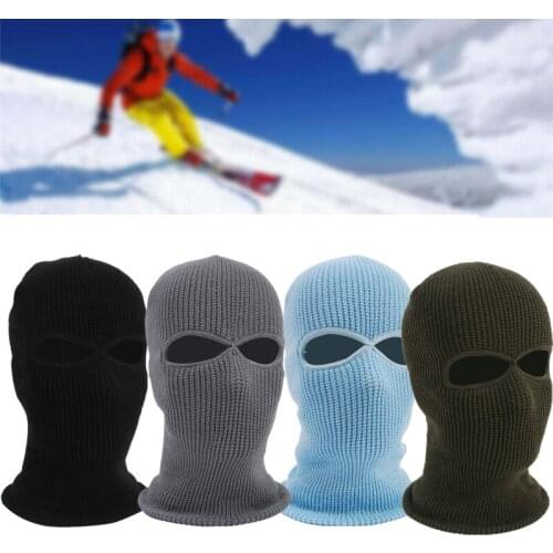 Newest Arrival Unisex Windproof Knitted Beanie Cap Cold Weather Fleece Beanie Ski Mask Neck Warmer