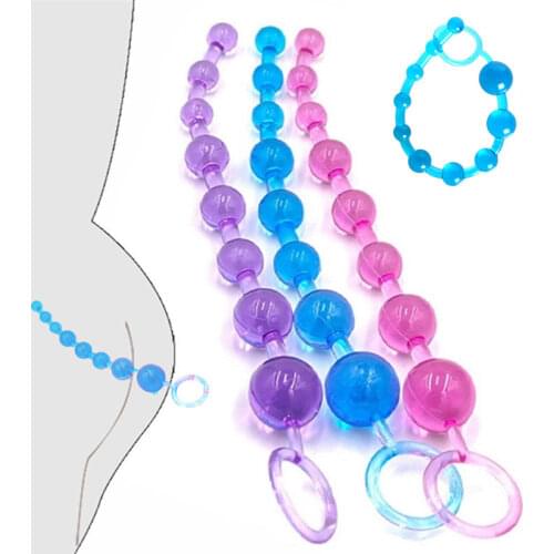 Anal Stimulator Ball Beads Butt Plug Masturbation Adult Sex Toys Products for Women Men Gay Couple Anal Plug Silicon