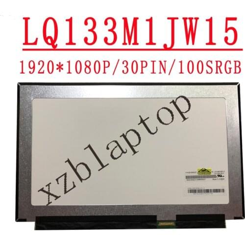 LQ133M1JW15 13.3"Laptop LED LCD Screen P/N 5D10K66231 For Sharp LQ133M1JW15 1920X1080 FHD eDP30pin 100%sRGB Display Panel