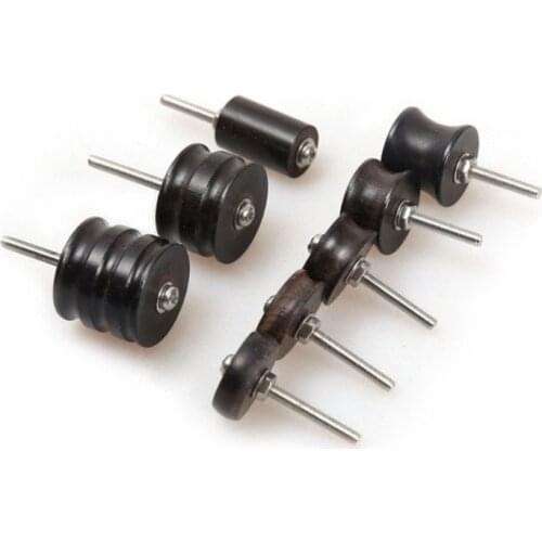 1Pcs DIY Leather Grinding Tool Electric Polishing Machine Bit Leather craft Edge Arch Groove Slicker Sandalwood Head Burnisher