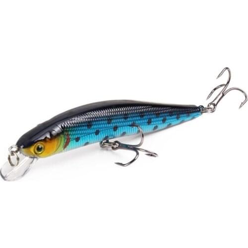 1pcs/lot 10cm 8g High Quality Floating Minnow Fishing Lure Laser Hard Artificial Bait 3D Eyes Fishing Wobblers Crankbait Minnows