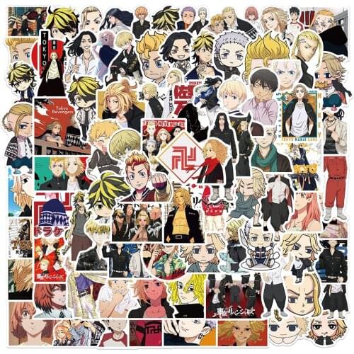 10/30/50/100PCS Funny Anime Tokyo Revengers Stickers Waterproof DIY Motorcycle Luggage Guitar Skateboard Graffiti Sticker Toy