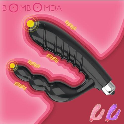 10 Speeds SiliconePenis Ring Anal Butt Plug Vibrator For Man Double Penetration Vibrator Strap-on Dildo Vibrator 5