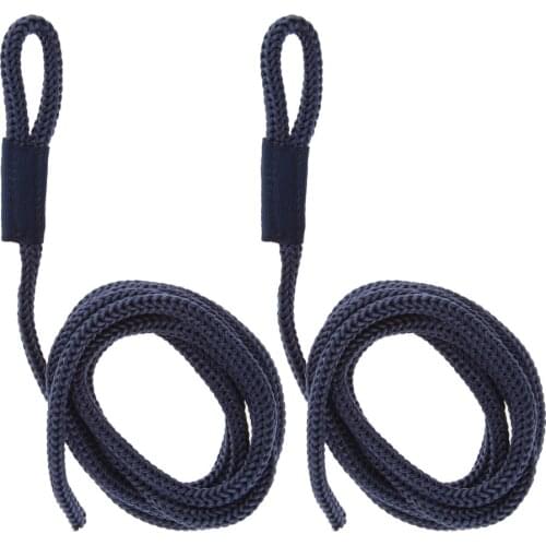 2PCS Premium Blue Double Braid 5ft Sailing Bumper Lines Docking Rope