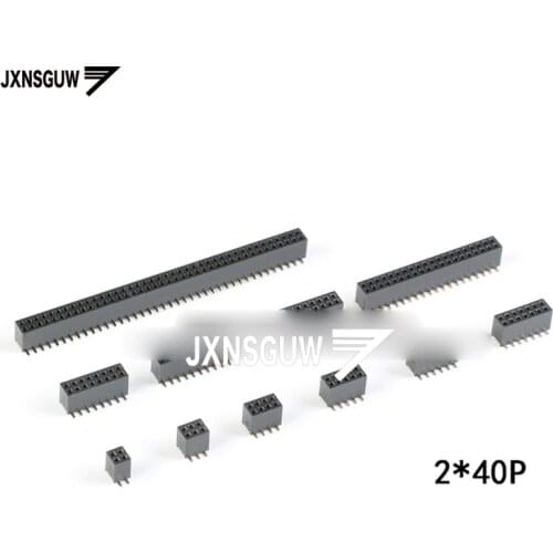 5PCS 1.27mm spacing Double row female SMD female seat 2*40P