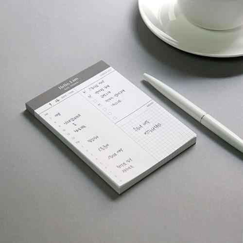 50sheets Simple Business Schedule Plan Memo Pad Tearable Memo Agenda Planner Kawaii Diary Weekly Planner