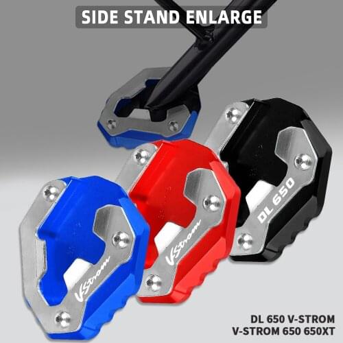 Motorbike Side Stand Foot Enlarger Plate Pad FOR Suzuki V-Strom 650 / 650XT 2017 2018 2019 2020 2021 (WC71) Side frame base