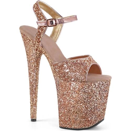 Fashion Wedding Party Women Sexy Platform Sandal 20cm High Heel Party Dress sandals Dance Shoes Plus Size