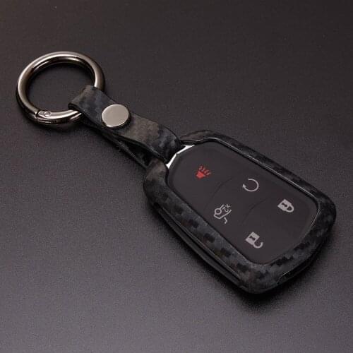 Car Key Case Cover For Cadillac ESV Escalade CTS XTS SRX ATS 2015 2016 2017 2018 CT5 XT5 XT6 6BT CT6 ATS-L BLS 28TA 2019 ELR STS
