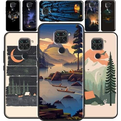 Nature Camping Art For Redmi Note 9 Pro Note 7 8 Pro 8T 9S Note 10 Pro Phone Case For Redmi 9T 9C 9 9A 8A 7A