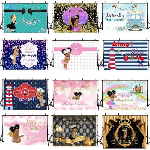 DAWNKNOW Customize Baby Shower Girl Boy Photography Background Backdrop Tapestry Children Birthday Party Decoration Photo Studio