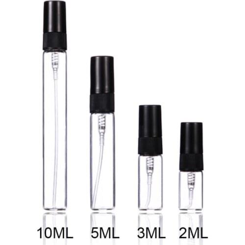 DHL NEW 2ml 3ml 5mL 10ml Mini portable transparent spray bottle Separate Small perfume bottle travel sample bottle free ship#891