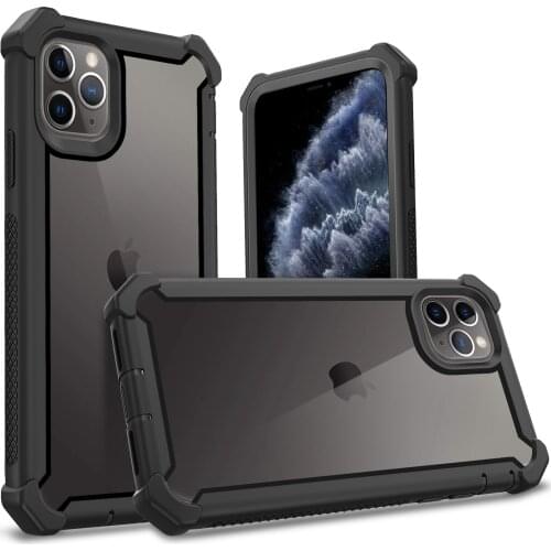 Hybrid dual-layer case for Apple iPhone 11/11Pro/11Pro max cover, super drop and scratch resistant acrylic back cover