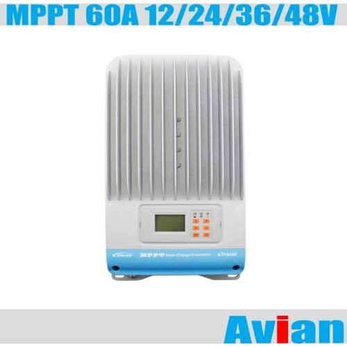 EPsolar 60A MPPT Solar Charge Controller 12V 24V 36V 48V Auto ITracer IT6415ND Solar Regulator LCD Display RS232 RS485