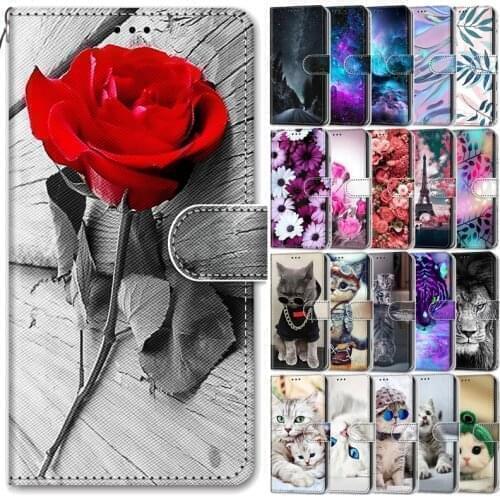Leather Wallet Case For Xiaomi Poco C3 Flip Cover na For Xiomi Mi PocoC3 MiC3 Funda Painted Animal Case Phone Bags Etui
