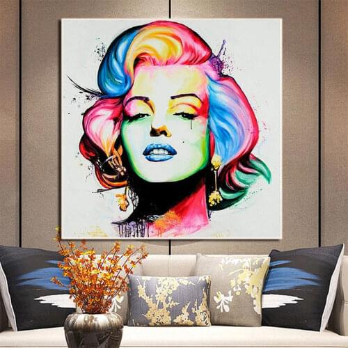 Marilyn Monroe DIY Cross Stitch 11CT Embroidery Kits Craft Needlework Set Printed Canvas Cotton Thread Home Decoration Sale
