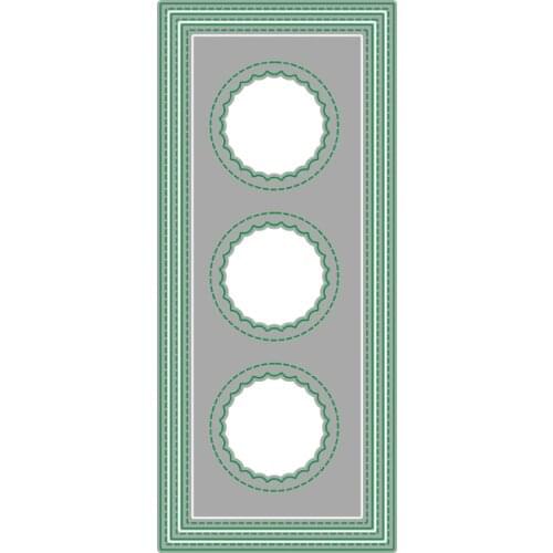 AliliArts Metal Cutting Dies Scalloped Circle Nesting diy Scrapbooking Photo Album Decorative Embossing PaperCard Crafts Die