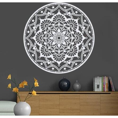 Wall Decals Mandala ,Yoga Ganesh Buddha Sticker, Bohemian Bedroom Decor,Boho Wall Art, Mandala Sticker, Yoga Studio Decor
