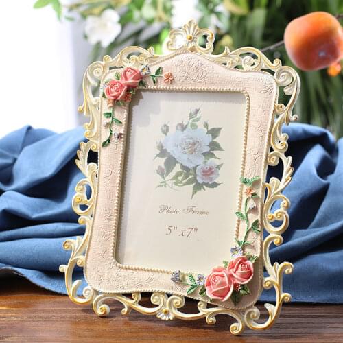 Picture Desktop Frame Gift for Friend Nordic Style Wedding Photo Frame Retro Photo Frames for Wedding Party Family Home Decor