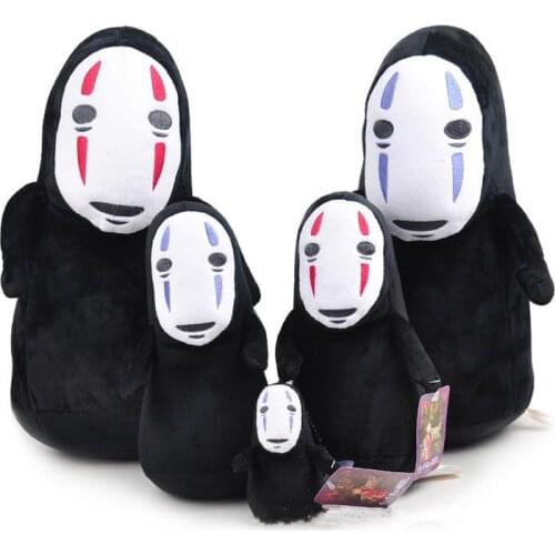 2Size Choice 20cm 30cm Anime Spirited Away No Face Man Faceless Plush Figure Key Pendant Kawaii Pillow Birthday Gift Toy Doll