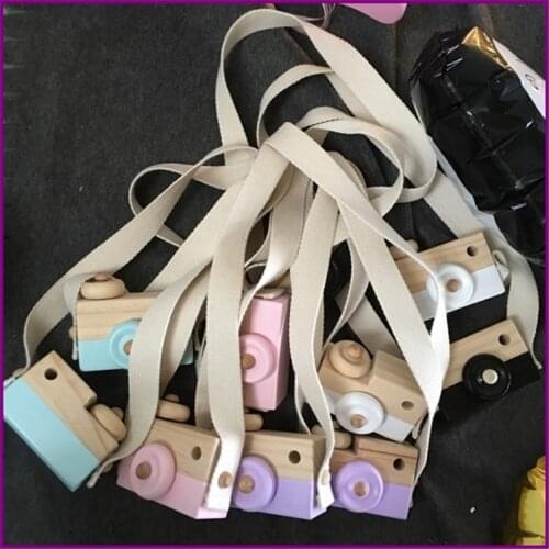 INS Wooden Camera Toy Hanging Decorations With 5 color For Kids In Childrens Room And For Travel