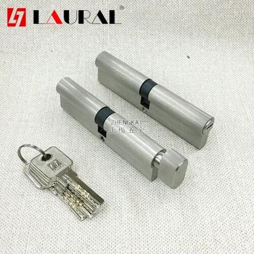 All Brass Open Lock Door Window Security 100mm Cylinder Living Room Lock Handle Customized Brass Key