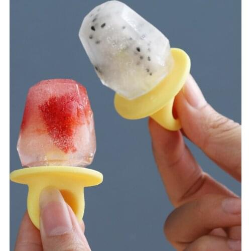 Honeycomb Soft Gel Homemade Ice Cream Popsicle Mold Ring anti-fall Popsicle Mold With Stick DIY Homemade Dessert