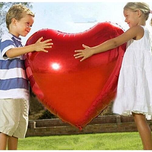 Supersize Large Heart Shap Foil Air Balloons Party Toys Say Love Decorations Ballon Supplies