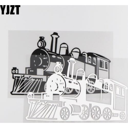YJZT 19CM*11.9CM Train Pattern Car Sticker Decorate Vinyl Decal 1A-0061