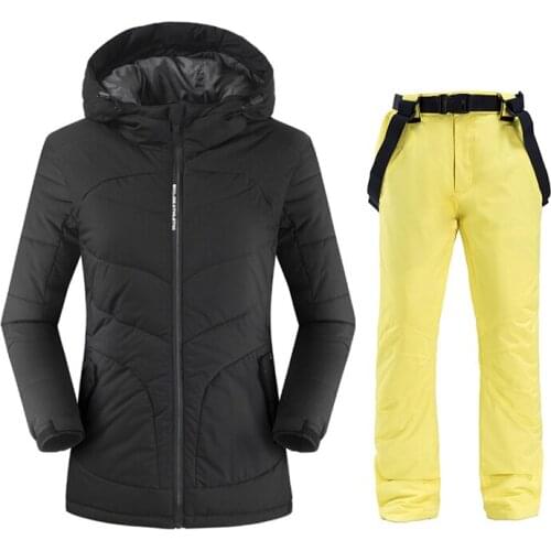 2019 FREE SHIPPING New Female Ski Jacket+Pants Womens Water-proof, Windproof Breathable Snowboard Ski Suits Snowboard Sets