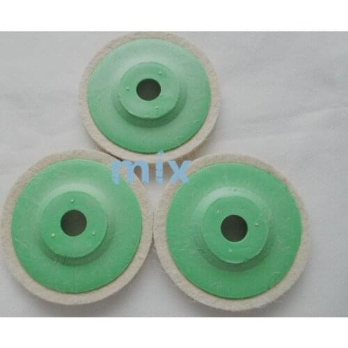 Fixmee 3pcs 4 Inch 100mm Wool Polishing Pads Buffing Angle Grinder Wheel Felt Polishing Disc Pad Set