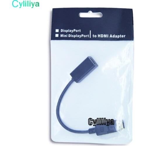 30pcs DisplayPort DP to HDMI Video Cable Male to Female Connector Adapter for PC Apple Mac Macbook with Packing