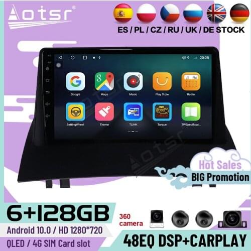 6+128G Carplay Android Player For Renault Megane 2 2002 2003 2004 2005 2006 2007 2008 2009 GPS Navi Car Radio Receiver Head Unit