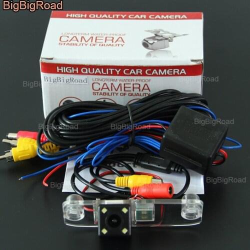 BigBigRoad Car Rear View Reverse Camera with power relay / Filter For Hyundai Elantra Accent Tucson Veracruz Sonata Terracan