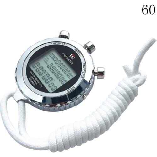 Silent Stopwatch Countdown Timer 1/100s Accuracy Large Display Memory Alarm