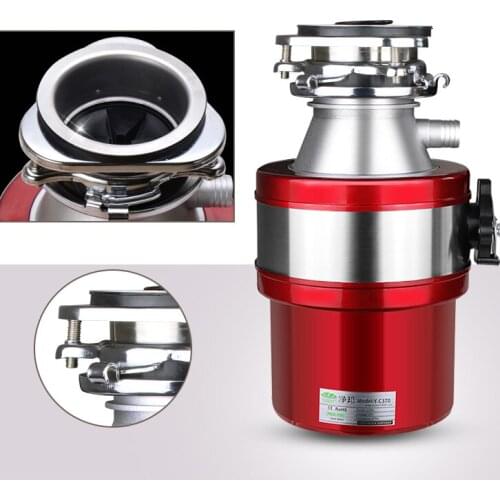 Household kitchen garbage disposal sink sewer kitchen waste under table food grinder air switch all copper motor