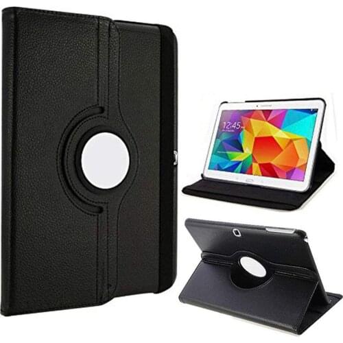 Tab 3 10 GT P5200 P5210 Pu Leather Cover Case for Samsung GALAXY TAB 3 10.1 Tablet 360 Degree Rotating Flip Cover Tab3 10 P5200