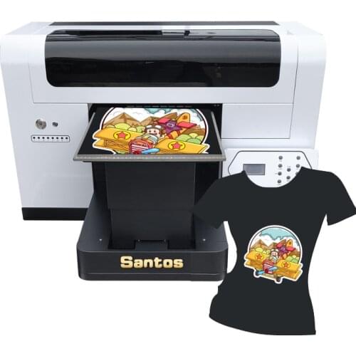 A3/a4 size flatbed digital garment printing machine for tshirt printing