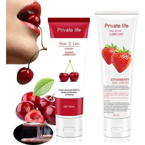 Intimate Lubricant for Session Over 18 years Fruit Flavor Anal lubrication Sex Goods for Adults Water-based Exciter for Women