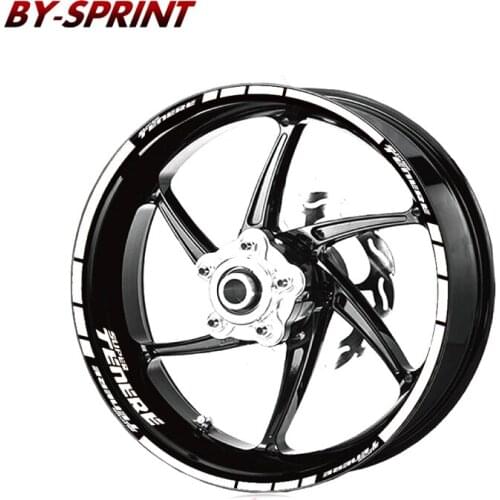 For YAMAHA SUPER TENERE super tenere Wheel Stickers Motorcycle Stripes Reflective Waterproof Wheel Decals Stickers