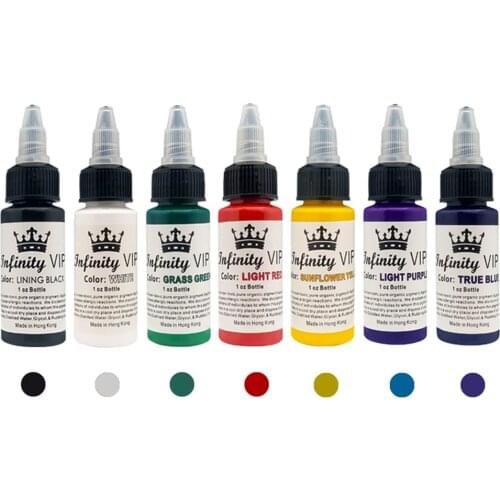 30ml Natural Pure Plant Tattoo Pigment Permanent Makeup 1oz Bottle Tattoos Ink Pigment For Body Professional Beauty Art Supplies