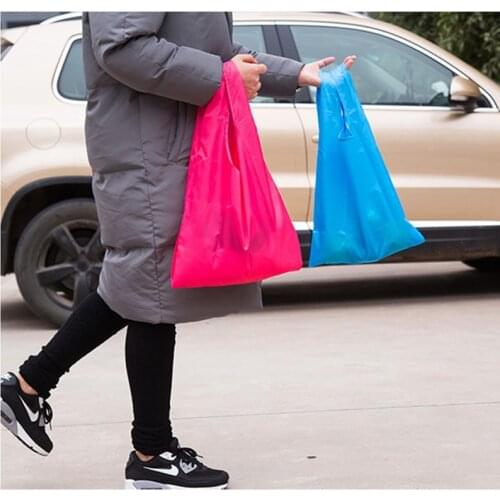 New Fashion Waterproof Shopping Bag Portable Folding Creative Reusable Foldable Shopping Bag Eco Tote Market Grocery Bag