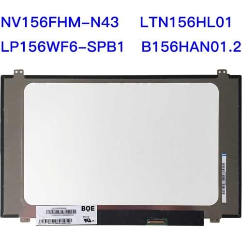 NV156FHM N43 LTN156HL01 LP156WF6-SPB1 B156HAN01.2 72% NTSC High Gamut IPS LCD Screen 1920*1080 EDP 30pin